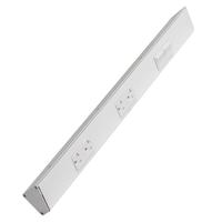 Task Lighting 24" 20 amp 120 volt White 2 Single Pole Switch/Receptacle Combination Power Strip